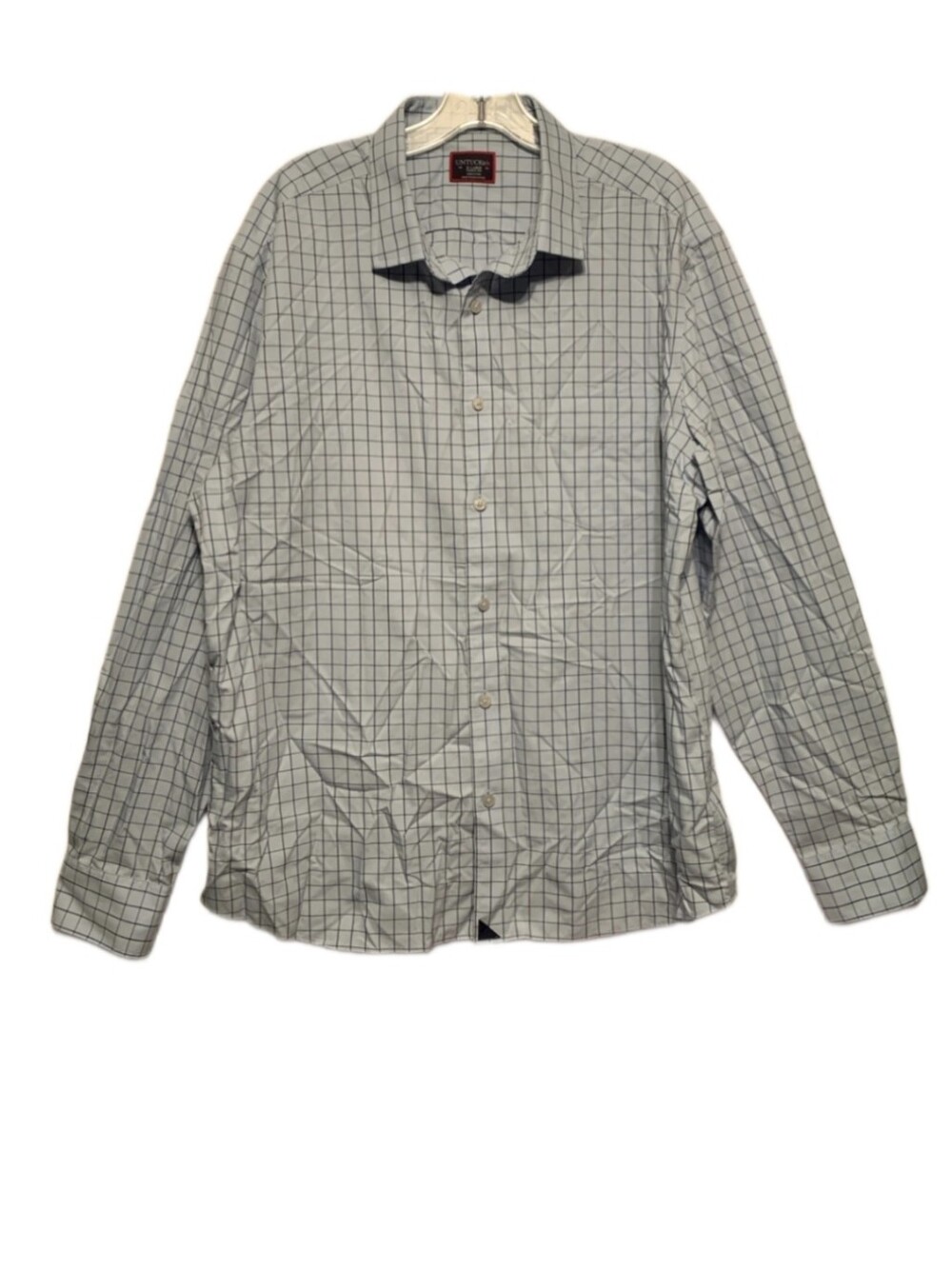 UntuckIt Wrinkle Free XL Shirt 100% Cotton Long Sleeve Button Down